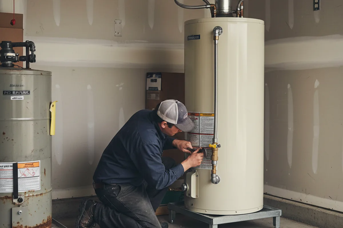 Water heater and shutoff valve replacement in La Mirada